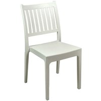 Minerva Stuhl aus weißem geformtem Kunststoff cm52x46h87 von VACCHETTI