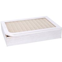 Vacchetti - Rechteckige weiße Teekiste aus Holz cm20x6x29 von VACCHETTI