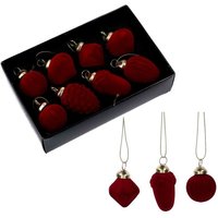 Vacchetti - Glaskugelpackung mit 8 verschiedenen Formen Burgund Samt cm17x11h4,5 Vacchetti - Glaskugelpackung mit 8 verschiedenen Formen Burgund Samt cm17x11h4,5 von VACCHETTI