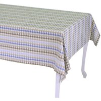 London Air Force blauer Saum cm2,5 rechteckige Tischdecke cm140x180 von VACCHETTI