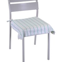 Quadratisches salbeigrünes Flora-Streifen-Kissen cm40x40h4 von VACCHETTI
