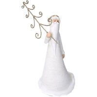 Vacchetti - Weihnachtsmann aus Kunstharz mit weißem Baum 13x12h27 cm Vacchetti - Weihnachtsmann aus Kunstharz mit weißem Baum 13x12h27 cm von VACCHETTI