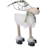 Vacchetti - Weißer Stoff Rentier cm19x17h41 von VACCHETTI