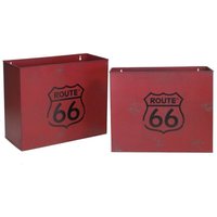 Vacchetti - Zeitschriftenständer aus rotem Bristol-Metall 1-2 cm34,5x15,5h28 Vacchetti - Zeitschriftenständer aus rotem Bristol-Metall 1-2 cm34,5x15,5h28 von VACCHETTI