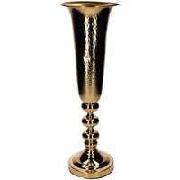 Vase aus goldfarbenem Metall cm16x16h55 von VACCHETTI
