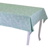 Wildrosensaum 2cm wassergrüne Tischdecke cm140x180 von VACCHETTI