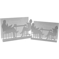 Zeitschriftenständer aus Metall Silhouetten 1-2 weiß cm35x12h24 Zeitschriftenständer aus Metall Silhouetten 1-2 weiß cm35x12h24 von VACCHETTI
