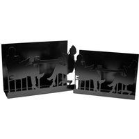 Zeitschriftenständer aus schwarzem Metall 350x120x240 Zeitschriftenständer aus schwarzem Metall 350x120x240 von VACCHETTI