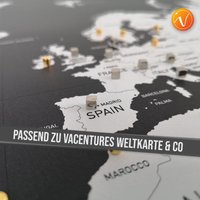 Magnet Set 2x15 Gold & Silber Zum Markieren Der Reiseziele Vacentures von VACENTURES