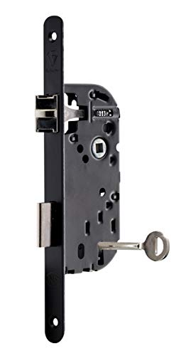 VACHETTE D226R-A40/N/SC 3 Gorges wendbares Hochsicherheits-Schlüsselschloss, rundes Ende, Kopfstütze 40 mm Achse, für Schlafzimmertür, Schwarz, Haute sécurité VACHETTE D226R-A40/N/SC 3 Gorges wendbares Hochsicherheits-Schlüsselschloss, rundes Ende, Kopfstütze 40 mm Achse, für Schlafzimmertür, Schwarz, Haute sécurité von Vachette