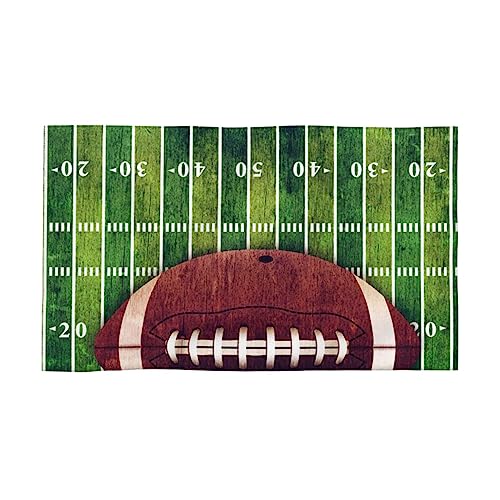 VACSAX 40,6 x 69,8 cm Gesichtshandtuch, American Football Field und Balldruck, Handtücher, Waschlappen für Badezimmer, weiches Gästehandtuch, Einweihungsgeschenke von VACSAX