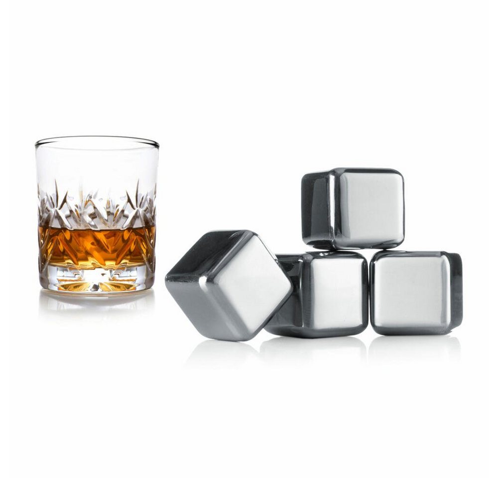 VACUVIN Eiswürfelform Whisky Kühlsteine 4er Set von VACUVIN