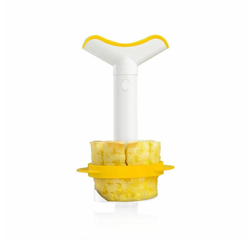 VACUVIN Obstschneider Ananasschneider und -Teiler Weiß Gelb von VACUVIN