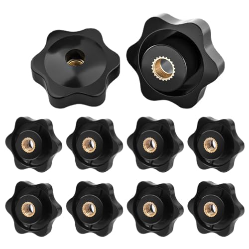 VAEIORP 8 pcs Pflaumenkopfmuttern M8 Kunststoffmuttern Pflaumengriffmuttern für mechanische Industrie Möbel elektronische Geräte usw VAEIORP 8 pcs Pflaumenkopfmuttern M8 Kunststoffmuttern Pflaumengriffmuttern für mechanische Industrie Möbel elektronische Geräte usw von VAEIORP