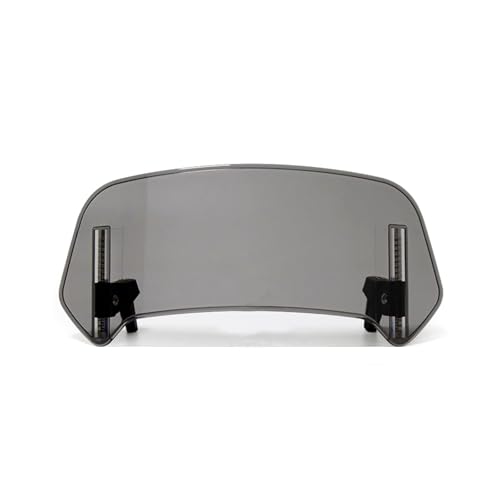 Motorrad Windschild für Moto Guzzi V85TT V 85, Verstellbarer Motorrad-Windschutz, Windabweiser Motorrad, Motorrad Windschutzscheibe Erweiterung, Motorrad Zubehör,Small-Grey von VAEVEN