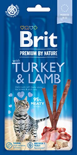 VAFO Praha s.r.o. Brit Premium Cat Kabanosy Türkei & Lamm Trockenfutter 3 x 5G / 35 von Brit