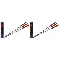 Vaggan - 2 x Grillspieße 3er Set 48cm Grillzubehör von VAGGAN