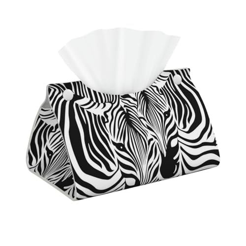 Abstrakte Tier-Zebra-Tücherbox-Abdeckung, moderner und funktionaler Acryl-Tücherbox-Halter für Heimdekoration, rechteckige Taschentuchbox-Abdeckung, funktionale Taschentuchbox-Abdeckung von VAGILO