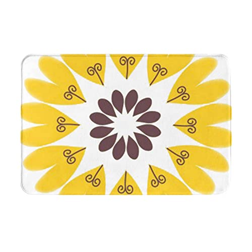 VAGILO Sunflower Beauty Flanell-Fußmatte, 40,6 x 61 cm, leicht zu reinigen und langlebig, für alle Jahreszeiten, Küchenmatte, Badezimmer-Fußmatte, Outdoor-Matte, Indoor-Matte von VAGILO