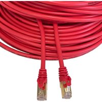 10m Patchkabel Netzwerkkabel CAT7 rund Internet rot Patch Kabel von VAGO- TOOLS