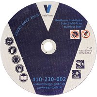 Vago-tools - Trennscheiben Flexscheiben Winkelschleifer / Akku-flex 230mm x 2,0mm 100 Stück von VAGO- TOOLS