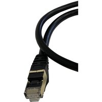 1m Patchkabel Netzwerkkabel CAT7 rund Internet schwarz Patch Kabel von VAGO- TOOLS