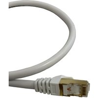 1m Patchkabel Netzwerkkabel CAT7 rund Internet weiß Patch Kabel von VAGO- TOOLS