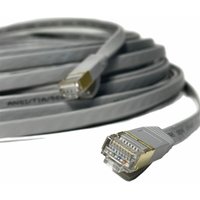 Patchkabel CAT7 Netzwerkkabel lan dsl grau Netzwerk Kabel Ethernet flach 2m von VAGO- TOOLS