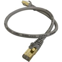 Patchkabel CAT7 Netzwerkkabel lan dsl grau Netzwerk Kabel RJ45 Ethernet 0,5m von VAGO- TOOLS