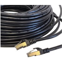 Patchkabel CAT7 Netzwerkkabel lan dsl schwarz Netzwerk Kabel RJ45 Ethernet 10m von VAGO- TOOLS