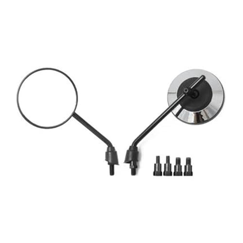 VAHAKKRMVM Motorradspiegel Konvexer Rückspiegel Für Scooter Und E-Bikes Universeller Runder Verstellbarer Retro Rückspiegel Motorräder 10 Mm 8 Mm(Stil 2) von VAHAKKRMVM