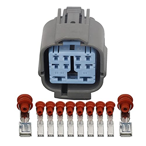 VAIGAI Yige Store 10-Pin-Hochstrom-Auto-wasserdichter Stecker-Kabelbaum mit Terminal DJ7101-2.2-6.3-11/21 (Color : Female Plug, Size : 10 Sets) von VAIGAI