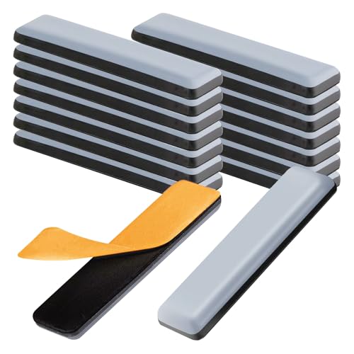 36 Stück Teflongleiter Selbstklebend - 16x75mm Möbelgleiter Teflon Eckig Stuhlgleiter, Teflongleiter Stuhlgleiter, Teppichgleiter für Stühle für Schwere Möbel, Effektiver Schutz Ihrer Möbel Stühle von VAIGU:OA