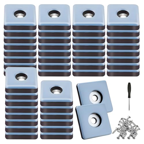 36 Stück Teflongleiter zum Schrauben - 25 mm Teflongleiter Selbstklebend mit 36 Stück Edelstahlschrauben und Einen Schraubendreher, Bodengleiter-Set Effektiver Schutz Ihrer Möbel Stühle Böden 36 Stück Teflongleiter zum Schrauben - 25 mm Teflongleiter Selbstklebend mit 36 Stück Edelstahlschrauben und Einen Schraubendreher, Bodengleiter-Set Effektiver Schutz Ihrer Möbel Stühle Böden von VAIGU:OA