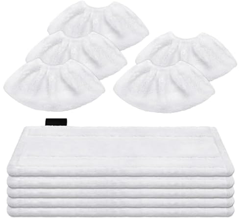 6 Stück Ersatzpad - CleanTenso Power 2.0 Ersatzpad Dampfreiniger Mikrofaser Dampfmop für Alle Böden Wischbezug Dampfmop Ersatz mit Klettunterseite Wasseraufnahme und Starke Dekontamination 6 Stück Ersatzpad - CleanTenso Power 2.0 Ersatzpad Dampfreiniger Mikrofaser Dampfmop für Alle Böden Wischbezug Dampfmop Ersatz mit Klettunterseite Wasseraufnahme und Starke Dekontamination von VAIGU:OA