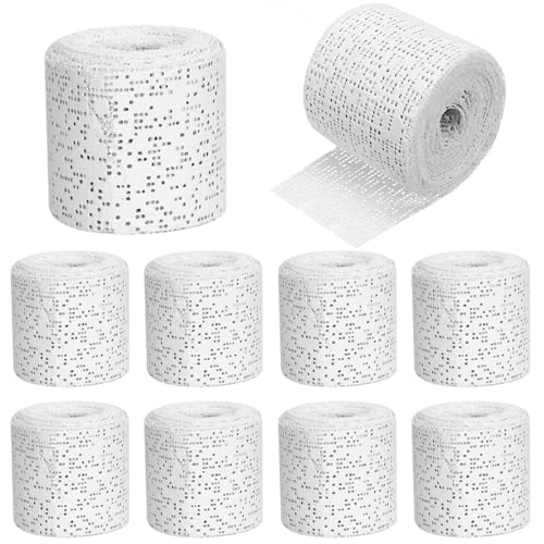 VAIGU:OA Gibsbindenden zum Basteln - 10 Rollen 5cm*270cm Gipsbinden Gipsabdruck Set, Gipsbinde Rolle Schnell Trocknend für der Medizin oder im Modellbau Baby Bauch Modellbau Kunst von VAIGU:OA