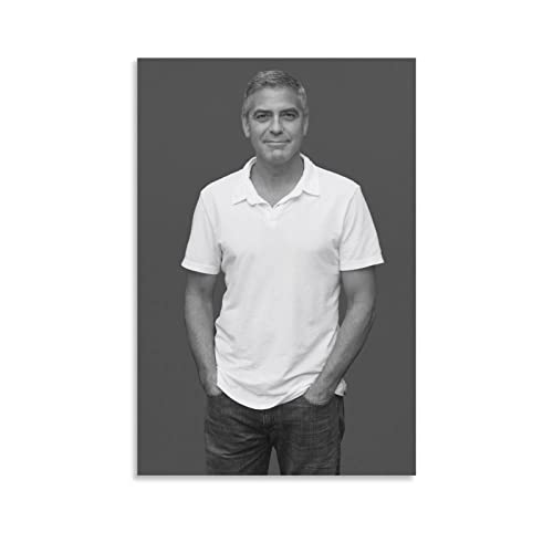 VAIKANHAI George Clooney Poster für Schlafzimmer, Ästhetik, Bilderdruck, Leinwandbild, 20 x 30 cm, ohne Rahmen von VAIKANHAI