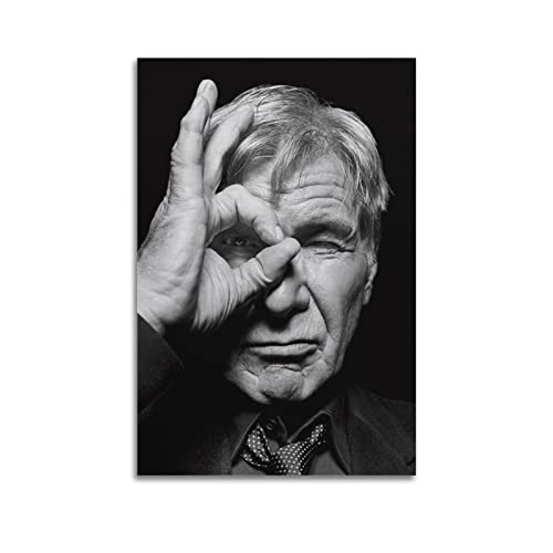 VAIKANHAI Harrison Ford Schauspieler Poster Bild Kunstdruck Leinwand Gemälde Schlafzimmer Ästhetik 60 x 90 cm Unframe Stil von VAIKANHAI