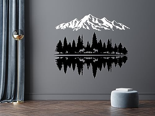VAILLA Berge Wanddeko, Wandbild aus Holz, Wand deko in Schwarz Gold, 3D Bilder, Wandbilder Home Wall Art Dekoration, Wandaufkleber, Moderne Deko, Bilder für Zuhause Schlafzimmer, Wohnzimmer (Berge 21) VAILLA Berge Wanddeko, Wandbild aus Holz, Wand deko in Schwarz Gold, 3D Bilder, Wandbilder Home Wall Art Dekoration, Wandaufkleber, Moderne Deko, Bilder für Zuhause Schlafzimmer, Wohnzimmer (Berge 21) von VAILLA