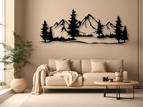 VAILLA Berge Wanddeko, Wandbild aus Holz, Wand deko in Schwarz Gold, 3D Bilder, Wandbilder Home Wall Art Dekoration, Wandaufkleber, Moderne Deko, Bilder für Zuhause Schlafzimmer, Wohnzimmer (Berge 16) VAILLA Berge Wanddeko, Wandbild aus Holz, Wand deko in Schwarz Gold, 3D Bilder, Wandbilder Home Wall Art Dekoration, Wandaufkleber, Moderne Deko, Bilder für Zuhause Schlafzimmer, Wohnzimmer (Berge 16) von VAILLA