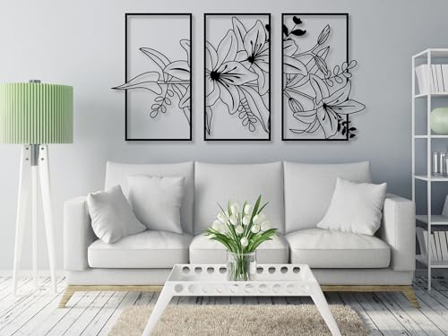 Weiblicher Körper Line Art Wanddeko, Sinnliche Kunst, Wandbild aus Holz, Wand deko 3d, Home Wall Art Minimalistische Dekoration, Moderne Deko, Bilder für Schlafzimmer, Wohnzimmer (Blumen 2) von VAILLA