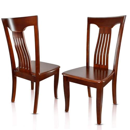VAKON SALON - Esszimmerstühle 4er Set aus Kirschbaumholz, Holzstuhl, Küchenstuhl aus Massivholz bis 150 kg - Design 802 - Walnussbraun von VAKON SALON
