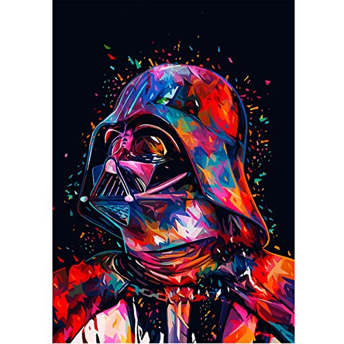 VAKUUM 5D DIY Diamond Painting by Numbers Kit Fameless Rhinestone Embroidery Pictures for Home Decoration - Darth Vader, 50 * 60cm5D331m von VAKUUM