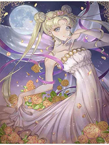 VAKUUM Diamond Painting Kits for Adults, Sailor Moon 5D Painting Kit with Diamonds Painting by Numbers with Gemstone Drill and Dots 40 * 50cm5D103m von VAKUUM