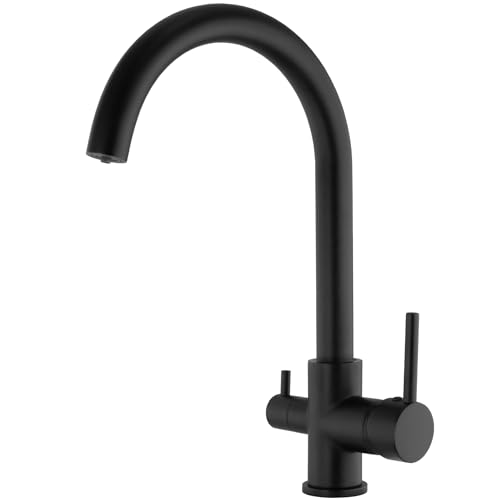 VALAZ 3 Wege Filter Osmose Wasserhahn Küche Schwarz Matt | Küchenarmaturen | Wasserhahn Sprudelwasser, Wassersparend, Schnellmontage, 360 Grad Drehbar | Einfache Installation | Amazonas-Serie VALAZ 3 Wege Filter Osmose Wasserhahn Küche Schwarz Matt | Küchenarmaturen | Wasserhahn Sprudelwasser, Wassersparend, Schnellmontage, 360 Grad Drehbar | Einfache Installation | Amazonas-Serie von VALAZ