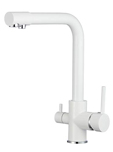 VALAZ 3 Wege Filter Osmose Wasserhahn Weiß | Küchenarmaturen | Wasserhahn Sprudelwasser, Wassersparend, Schnellmontage, 360 Grad Drehbar | Einfache Installation | Edelstahl, Nilo-Serie VALAZ 3 Wege Filter Osmose Wasserhahn Weiß | Küchenarmaturen | Wasserhahn Sprudelwasser, Wassersparend, Schnellmontage, 360 Grad Drehbar | Einfache Installation | Edelstahl, Nilo-Serie von VALAZ