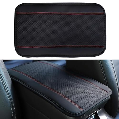 VALBEL Auto Mittelkonsolenpolster,Bezug für die Armlehne in der Mittelkonsole, für Ford B-MAX C-MAX S-MAX KA Edge Explorer wasserdicht Kratzschutz Leder,rutschfeste Armlehnenmatte,D von VALBEL