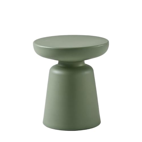 VALCLA Beistelltische Nordic Einfache Kaffee Tisch Kleine Haushalts Sofa Seite Kaffee Tisch Balkon Erker Runde Tisch Schlafzimmer Kaffee Tisch für Wohnzimmer Couch Balkon (Color : Green, Size : F) von Valcla