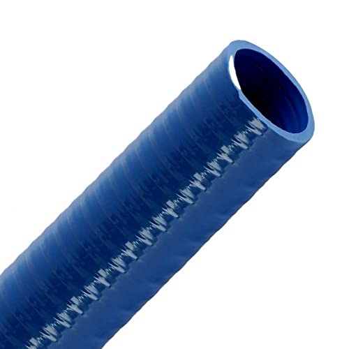 FLEXTUBE FR Ø 38mm (1 1/2 Zoll) | Meterware - PVC Spiralschlauch, Saugschlauch und Druckschlauch für Kohlenwasserstoffe, Kraftstoffschlauch, Diesel, Heizöl, Öl Schlauch von Valekna