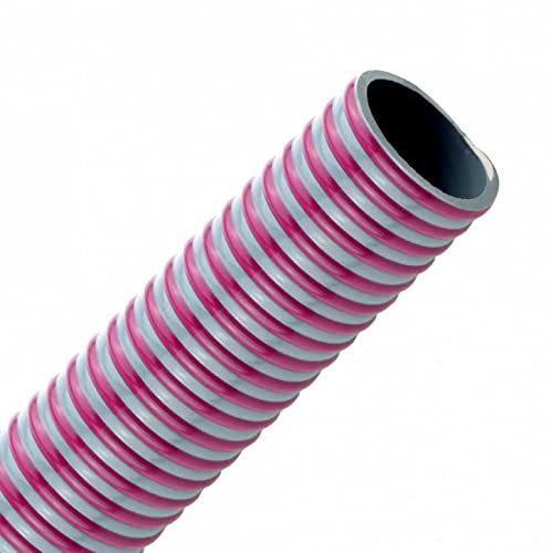 FLEXTUBE SE Ø 63mm (2 1/2 Zoll) |Meterware - PVC Spiralschlauch als Saugschlauch und Druckschlauch, dickwandig, elastisch, kältebeständig bis -25°C, UV-beständig von Valekna